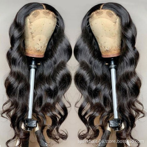 Vendor Wholesale Hair Wigs Human Lace Front Closure Body Wave Full Virgin Brazilian Cuticle Aligned Lace Closure Human Hair Wig